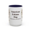 15oz American Eskimo Dog Latin Mug, American Eskimo Dog, Vintage Dog Coffee Mug, Dog Lover Gift