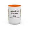 15oz American Eskimo Dog Latin Mug, American Eskimo Dog, Vintage Dog Coffee Mug, Dog Lover Gift