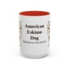 15oz American Eskimo Dog Latin Mug, American Eskimo Dog, Vintage Dog Coffee Mug, Dog Lover Gift