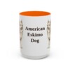 15oz American Eskimo Dog Mug, Vintage Dog Portrait Coffee Mug, Dog Lover Gift