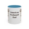 11oz American Foxhound Dog Dad Mug, Vintage Sketch Coffee Mug, Dog Dad Gift