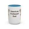 15oz American Foxhound Dog Dad Mug, Vintage Sketch Coffee Mug, Dog Dad Gift