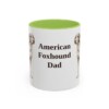 11oz American Foxhound Dog Dad Mug, Vintage Sketch Coffee Mug, Dog Dad Gift