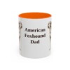 11oz American Foxhound Dog Dad Mug, Vintage Sketch Coffee Mug, Dog Dad Gift