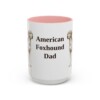 15oz American Foxhound Dog Dad Mug, Vintage Sketch Coffee Mug, Dog Dad Gift