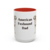 15oz American Foxhound Dog Dad Mug, Vintage Sketch Coffee Mug, Dog Dad Gift