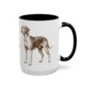15oz Funny American Foxhound Mug, My Nose Has Places To Be, Vintage Dog Coffee Mug, Dog Lover Gift
