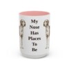 15oz Funny American Foxhound Mug, My Nose Has Places To Be, Vintage Dog Coffee Mug, Dog Lover Gift