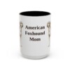 american-foxhound-mug-mom-black-front-3 15oz American Foxhound Dog Mom Mug, Vintage Sketch Coffee Mug, Dog Mom Gift