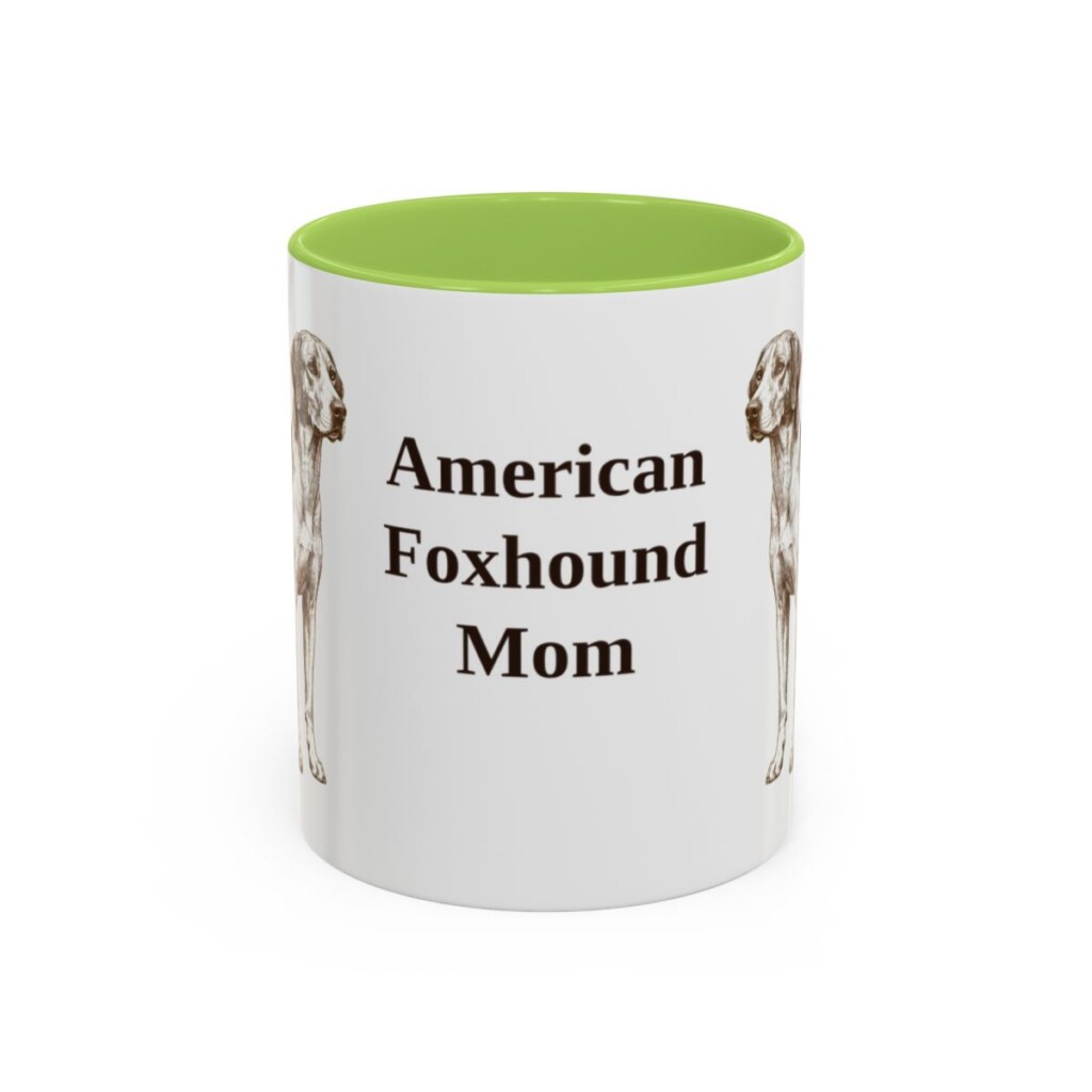 11oz American Foxhound Dog Mom Mug, Vintage Sketch Coffee Mug, Dog Mom Gift