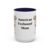american-foxhound-mug-mom-navy-3 15oz American Foxhound Dog Mom Mug, Vintage Sketch Coffee Mug, Dog Mom Gift