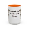 american-foxhound-mug-mom-orange-3 15oz American Foxhound Dog Mom Mug, Vintage Sketch Coffee Mug, Dog Mom Gift