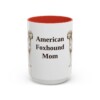 american-foxhound-mug-mom-red-3 15oz American Foxhound Dog Mom Mug, Vintage Sketch Coffee Mug, Dog Mom Gift