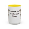 american-foxhound-mug-mom-yellow-3 15oz American Foxhound Dog Mom Mug, Vintage Sketch Coffee Mug, Dog Mom Gift