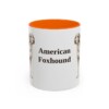 11oz American Foxhound Mug, Vintage Dog Portrait Coffee Mug, Dog Lover Gift