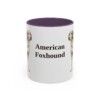 11oz American Foxhound Mug, Vintage Dog Portrait Coffee Mug, Dog Lover Gift