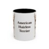 11oz American Hairless Terrier Mug, Vintage Dog Portrait Coffee Mug, Dog Lover Gift