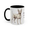 11oz American Hairless Terrier Mug, Vintage Dog Portrait Coffee Mug, Dog Lover Gift