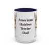 american-hairless-terrier-mug-dad-navy-3 15oz American Hairless Terrier Dog Dad Mug, Vintage Sketch Coffee Mug, Dog Dad Gift