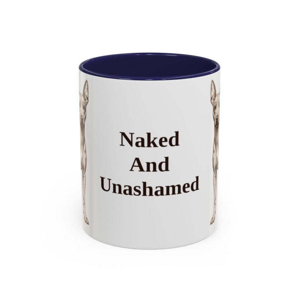 american-hairless-terrier-mug-humor-navy-3 11oz Funny American Hairless Terrier Mug, Naked And Unashamed, Vintage Dog Coffee Mug, Dog Lover Gift