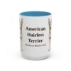 american-hairless-terrier-mug-latin-light-blue-3 15oz American Hairless Terrier Latin Mug, American Hairless Terrier, Vintage Dog Coffee Mug, Dog Lover Gift