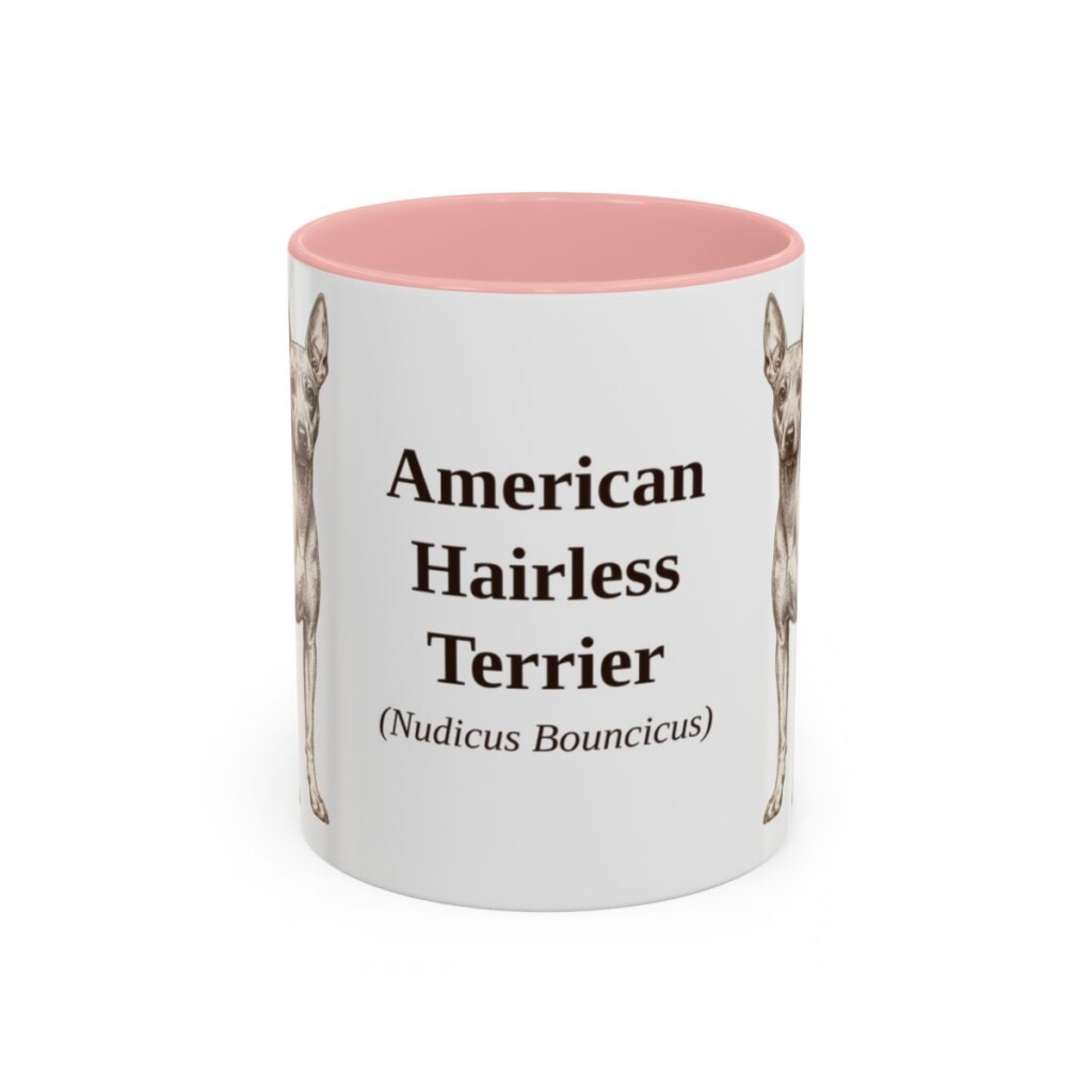 11oz American Hairless Terrier Latin Mug, American Hairless Terrier, Vintage Dog Coffee Mug, Dog Lover Gift