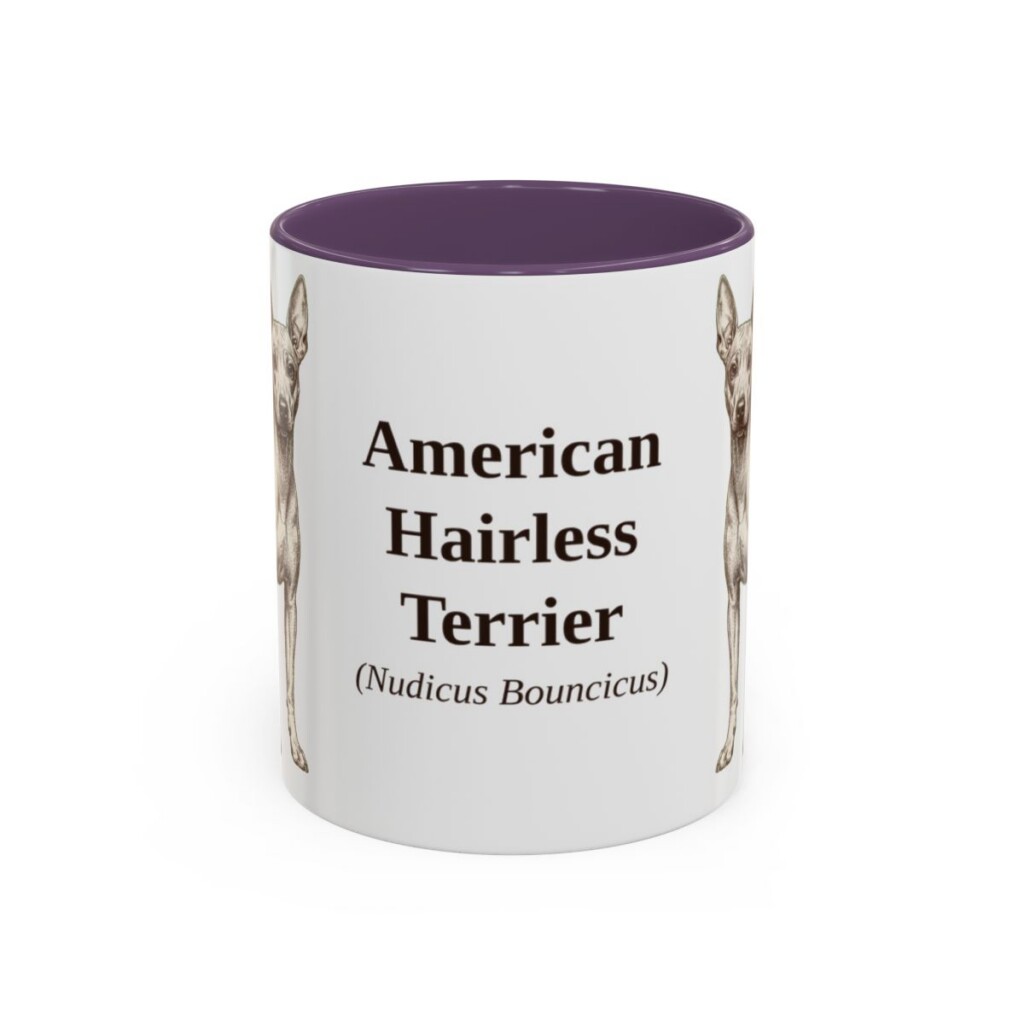11oz American Hairless Terrier Latin Mug, American Hairless Terrier, Vintage Dog Coffee Mug, Dog Lover Gift