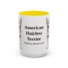 american-hairless-terrier-mug-latin-yellow-3 15oz American Hairless Terrier Latin Mug, American Hairless Terrier, Vintage Dog Coffee Mug, Dog Lover Gift