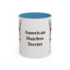 11oz American Hairless Terrier Mug, Vintage Dog Portrait Coffee Mug, Dog Lover Gift