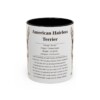 11oz American Hairless Terrier Mug, Illustrated Dog Breed Facts Coffee Mug, Vintage Dog Keepsake Gift