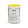 american-hairless-terrier-mug-writeup-yellow-3 15oz American Hairless Terrier Mug, Illustrated Dog Breed Facts Coffee Mug, Vintage Dog Keepsake Gift