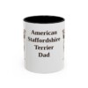 11oz American Staffordshire Terrier Dog Dad Mug, Vintage Sketch Coffee Mug, Dog Dad Gift