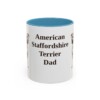 11oz American Staffordshire Terrier Dog Dad Mug, Vintage Sketch Coffee Mug, Dog Dad Gift