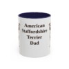 11oz American Staffordshire Terrier Dog Dad Mug, Vintage Sketch Coffee Mug, Dog Dad Gift