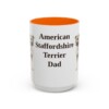 15oz American Staffordshire Terrier Dog Dad Mug, Vintage Sketch Coffee Mug, Dog Dad Gift