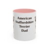 11oz American Staffordshire Terrier Dog Dad Mug, Vintage Sketch Coffee Mug, Dog Dad Gift