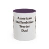 11oz American Staffordshire Terrier Dog Dad Mug, Vintage Sketch Coffee Mug, Dog Dad Gift