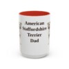 15oz American Staffordshire Terrier Dog Dad Mug, Vintage Sketch Coffee Mug, Dog Dad Gift