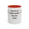 11oz American Staffordshire Terrier Dog Dad Mug, Vintage Sketch Coffee Mug, Dog Dad Gift