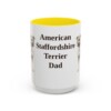 15oz American Staffordshire Terrier Dog Dad Mug, Vintage Sketch Coffee Mug, Dog Dad Gift
