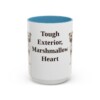 15oz Funny American Staffordshire Terrier Mug, Tough Exterior, Marshmallow Heart, Vintage Dog Coffee Mug, Dog Lover Gift