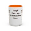 15oz Funny American Staffordshire Terrier Mug, Tough Exterior, Marshmallow Heart, Vintage Dog Coffee Mug, Dog Lover Gift