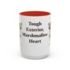 15oz Funny American Staffordshire Terrier Mug, Tough Exterior, Marshmallow Heart, Vintage Dog Coffee Mug, Dog Lover Gift
