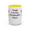 15oz Funny American Staffordshire Terrier Mug, Tough Exterior, Marshmallow Heart, Vintage Dog Coffee Mug, Dog Lover Gift