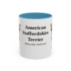 11oz American Staffordshire Terrier Latin Mug, American Staffordshire Terrier, Vintage Dog Coffee Mug, Dog Lover Gift