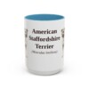 15oz American Staffordshire Terrier Latin Mug, American Staffordshire Terrier, Vintage Dog Coffee Mug, Dog Lover Gift