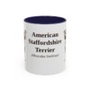 11oz American Staffordshire Terrier Latin Mug, American Staffordshire Terrier, Vintage Dog Coffee Mug, Dog Lover Gift