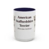 15oz American Staffordshire Terrier Latin Mug, American Staffordshire Terrier, Vintage Dog Coffee Mug, Dog Lover Gift