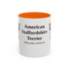 11oz American Staffordshire Terrier Latin Mug, American Staffordshire Terrier, Vintage Dog Coffee Mug, Dog Lover Gift