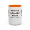 15oz American Staffordshire Terrier Latin Mug, American Staffordshire Terrier, Vintage Dog Coffee Mug, Dog Lover Gift